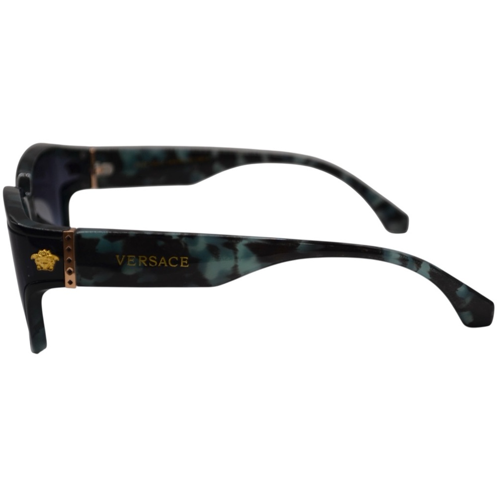 Versace Women’s Sunglasses | Black/Blue | Gray-Blue Lens | Like New (scratched) - Picture 12 of 16
